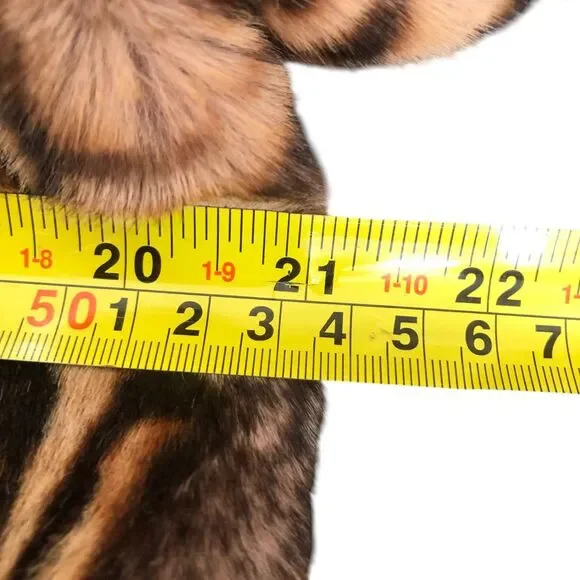 ANTHROPOLOGIE CURRENT AIR COZY SOFT LEOPARD COLORBLOCK JACKET SZ M - Picture 14 of 16